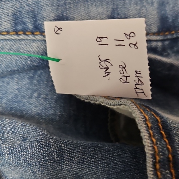 Cato Blue Ankle Cropped Jeans with Belt - Picture 4 of 6